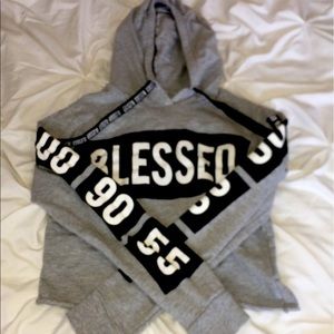 cropped hoodie